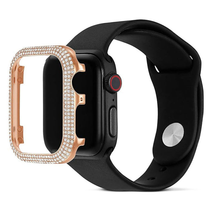 Swarovski Women's Rose-Gold Tone Sparkling Smartwatch Case - 5572574