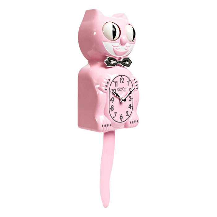 Kit Cat Klock Kid Retro Pink Wall Clock - BC-59-RK