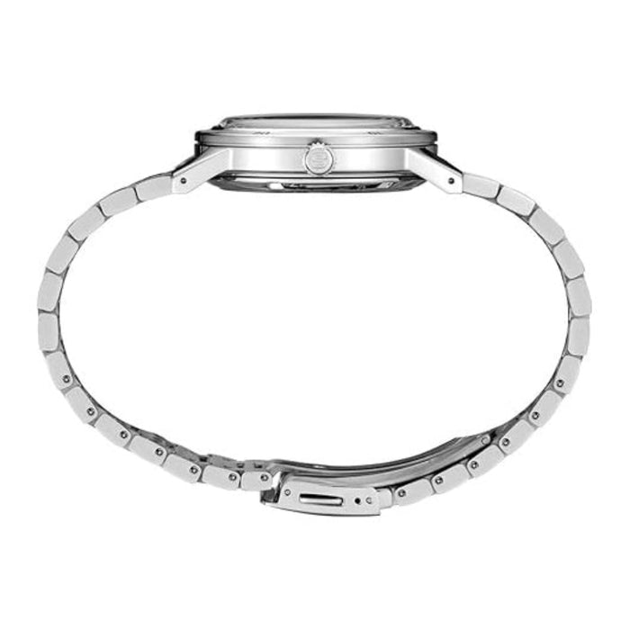 Seiko Presage Men's Blue Dial Silver Stainless Steel Band Analog Automatic Watch - SRPL07