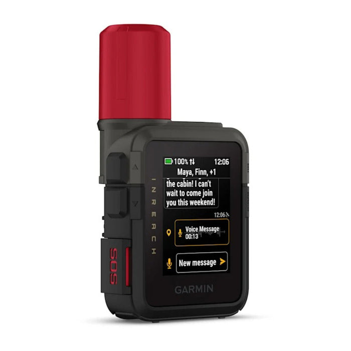 Garmin Unisex Black Rugged Global Satellite Communicator With Touchscreen Texting Photo & Voice Messaging Emergency SOS Messages & Battery Up To 350 Hours With 10-min InReach® Tracking Handheld GPS Units - 010-03387-10