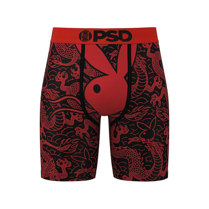 PSD Men's Multicolor Playboy Dragon Boxer Briefs Large Underwear- 424180005-MUL-L
