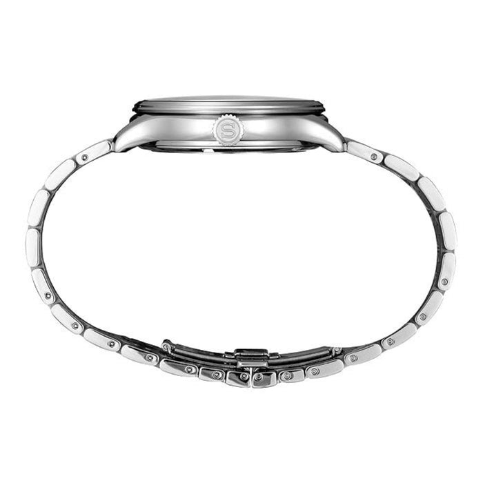 Seiko Presage Men's Green Dial Silver Stainless Steel Band Analog Automatic Watch - SSA463