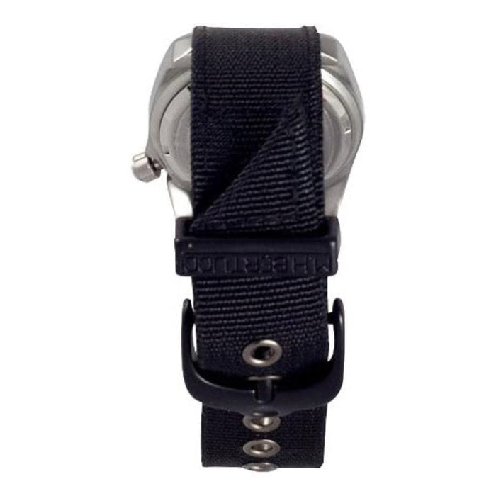 Bertucci A-1S Men's Watch - Stainless - Black Nylon Strap - Black Dial - 10004