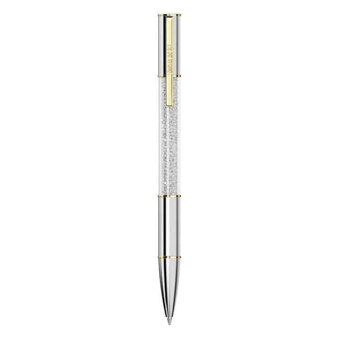 Swarovski Unisex Silver Tone Crystals Gold-Tone Plated Chrome Plated Crystalline Lustre Ballpoint Pen - 5688637