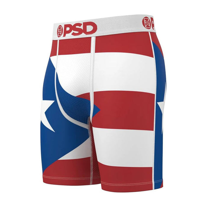 PSD Men's Multicolor Puerto Rico 7 Inch Inseam Moisture-Wicking 4-Way Stretch Boxer Briefs Medium Underwear - 424180124-MUL-M