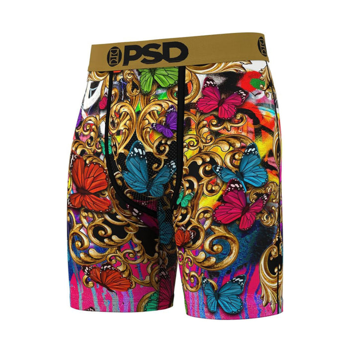 PSD Men's Multicolor Luxury Print Boxer Briefs Small Underwear - 424180060-MUL-S