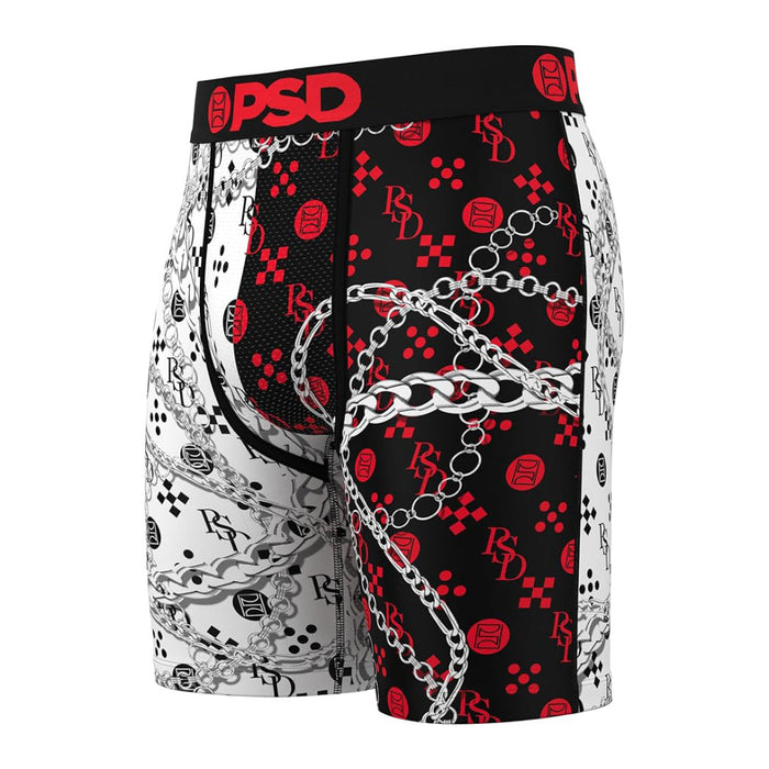 PSD Men's Multicolor Supportive With Moisture-Wicking Fabric Luxury Print Boxer Briefs Medium Underwear - 224180220-MUL-M