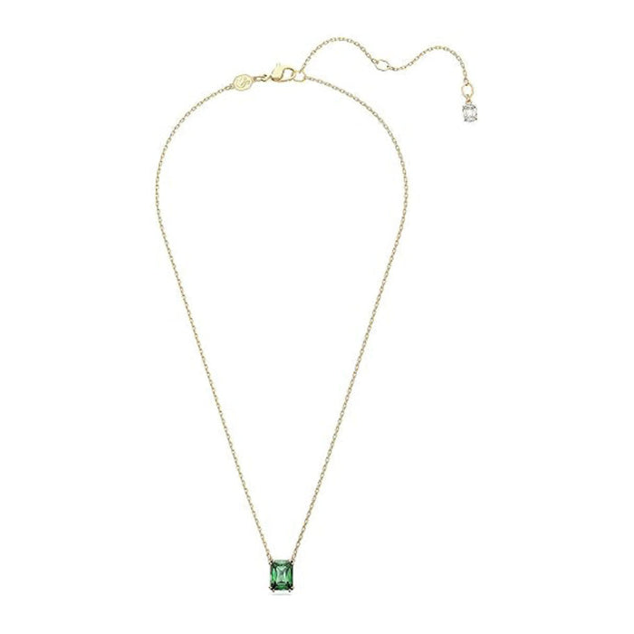 Swarovski Women's Green Cubic Zirconia Rhodium Finish Matrix Necklace - 5677141