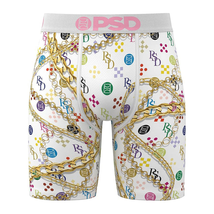 PSD Men's Multicolor Luxe Wht Boxer Briefs Large Underwear - 224180023-MUL-L