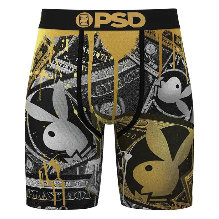 PSD Men's Multicolor Playboy Money Boxer Briefs Medium Underwear - 324180007-MUL-M