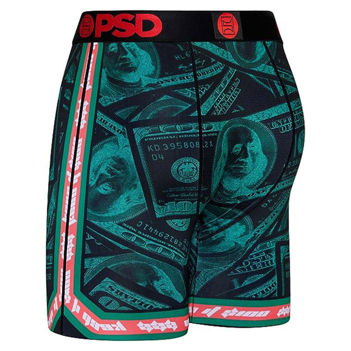 PSD Men's Multicolor Green Money Boxer Briefs Underwear - 323180026-MUL