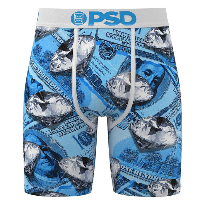 PSD Men's Multicolor Blue Fortune Boxer Briefs Small Underwear - 425180029-MUL-S
