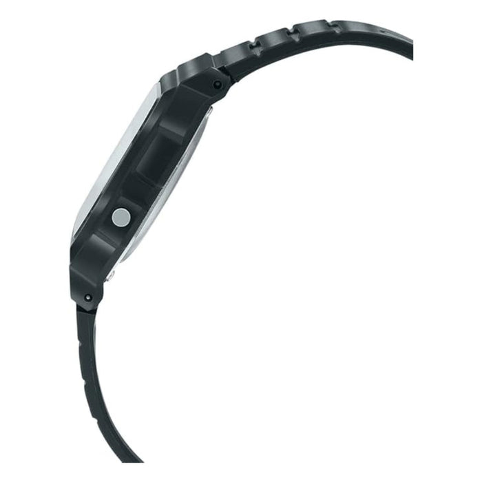 Casio Men's Black Dial Black Plastic Band Digital Quartz Watch - F-91W-3HDG