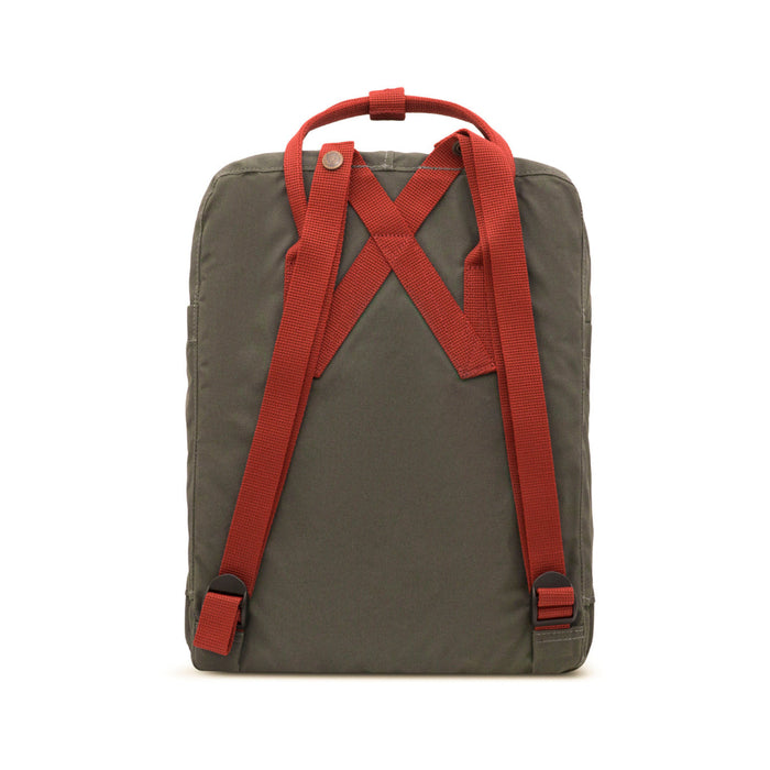 Fjallraven Unisex Large Two Tone Vinylon Fabric Kanken Forest Green Ox Red Backpack - F23510-660-326