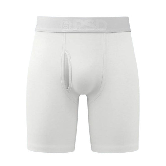 PSD Men's White Solid Luxe Modal Boxer Briefs XX-Large Underwear - 325180097-WHT-XXL