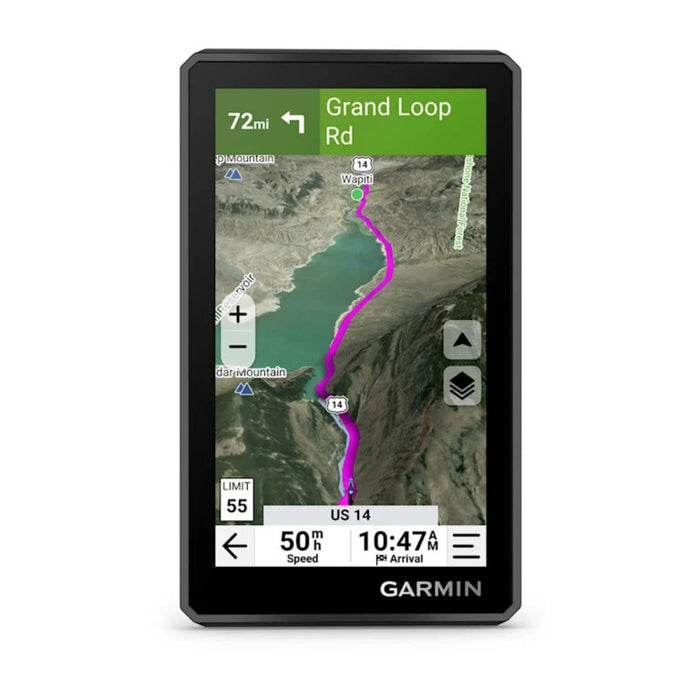 Garmin Unisex Black Lean Angles Custom Route Planning Adventurous Navigation Group Rides Garmin Performance Package Plan Option for Drag Racing Timer and Lap time Review 7-inch Rugged Motorcycle GPS - 010-03862-00