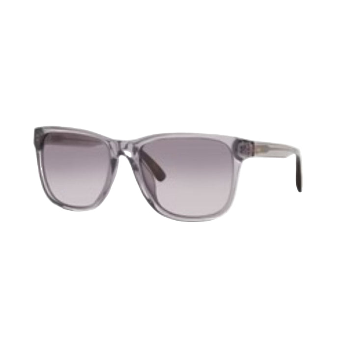 TOMS Unisex Smoke Grey Crystal Frame Caramel Striated Lens Austin Rectangular Sunglasses - 10017415