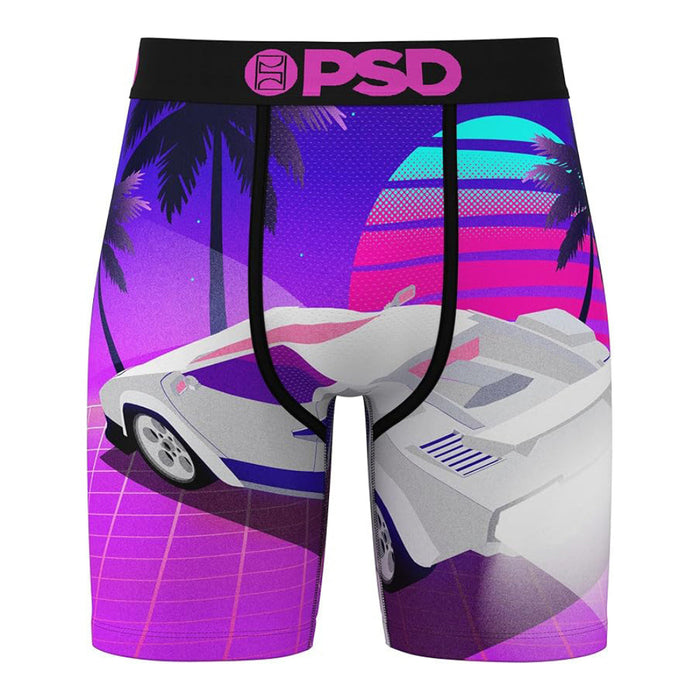 PSD Men's Synthwave Racing Print Boxer Briefs Medium Underwear - 125180226-MUL-M