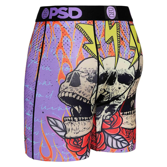 PSD Men's Multicolor Insane Flaming Bones Boxer Briefs Underwear - 124180058-MUL