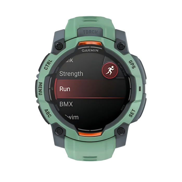 Garmin Instinct® 3 45MM Unisex Neo Tropic AMOLED Display Metal-Reinforced Bezel Built-in Flashlight Up To 18 Days Of Battery Life Rugged Outdoor GPS Smartwatch - 010-02936-01