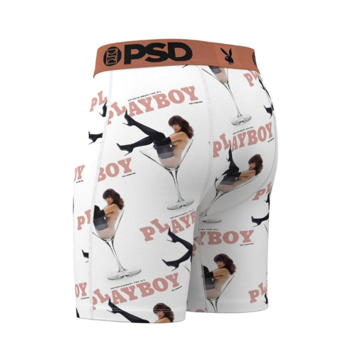 PSD Men's Multicolor Playboy Martini Boxer Briefs Extra Large Underwear - 224180005-MUL-XL