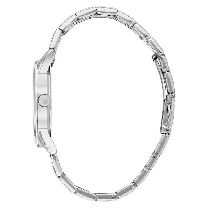 Citizen Men's Black Dial Silver-tone Stainless Steel Band Quartz Watch - BI5000-87E-A