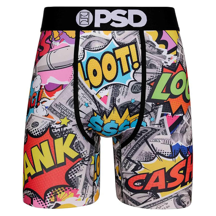 PSD Men's Multicolor Money Strip Boxer Briefs Underwear - 423180002-MUL