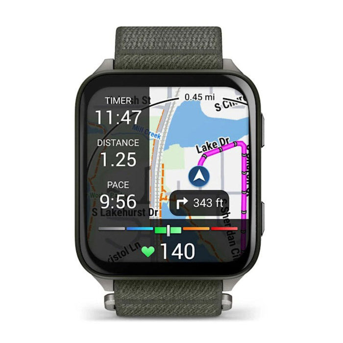 Garmin® Venu® X1 Unisex Moss With Titanium Caseback And Moss ComfortFit Nylon Band AMOLED Display Advanced Health And Fitness Features Thin And Lightweight GPS Smartwatch  - 010-02980-01