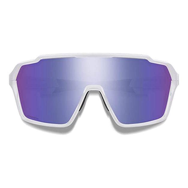 Smith Unisex White Frame ChromaPop Violet Mirror Lens Non-Polarized Shift MAG Sport & Performance Sunglasses - 205882VK699DI