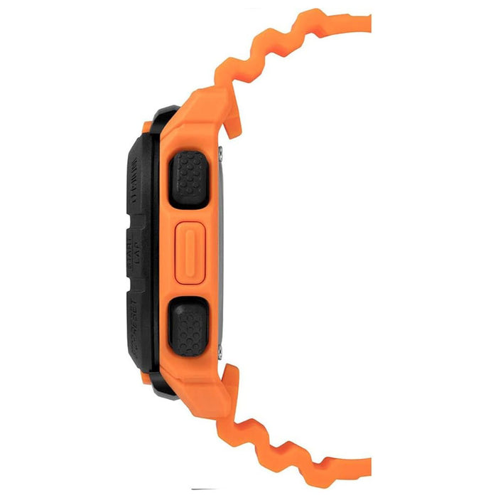 Timex Men's Black Dial Orange Band Digital Quartz Watch - TW5M26500