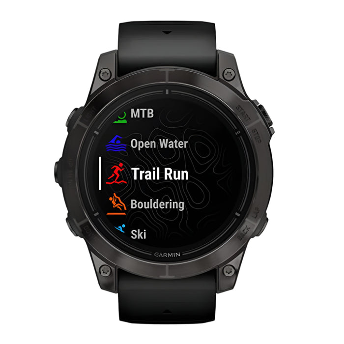 Garmin epix Pro (Gen 2) Sapphire Edition 47mm Black Advanced Training Technology Built-in Flashlight High Performance Smartwatch - 010-02803-10