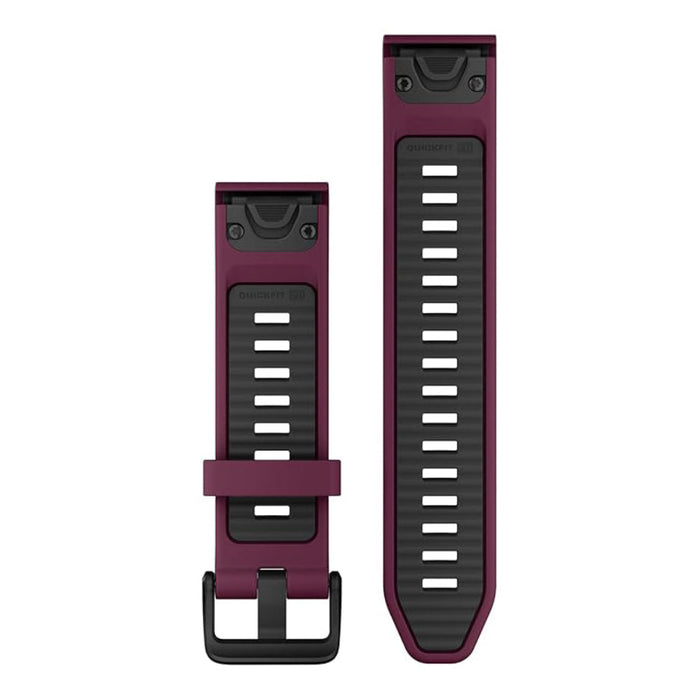 Garmin Unisex Merlot/Graphite Silicone 20MM QuickFit Watch Band - 010-13391-04
