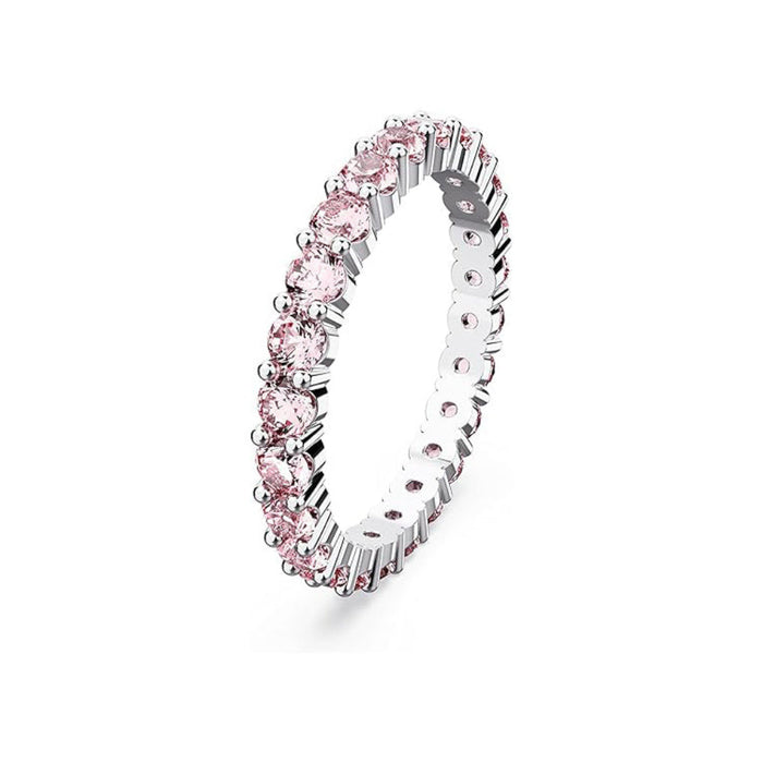 Swarovski Part of the Matrix Vittore Collection Women's Pink Stones on a Rhodium Finished Band Size 7 Matrix Vittore Ring - 5658856