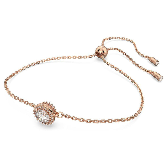 Swarovski Women's Round cut Clear Crystal Rose gold-tone Finish Constella Bracelet - 5636273