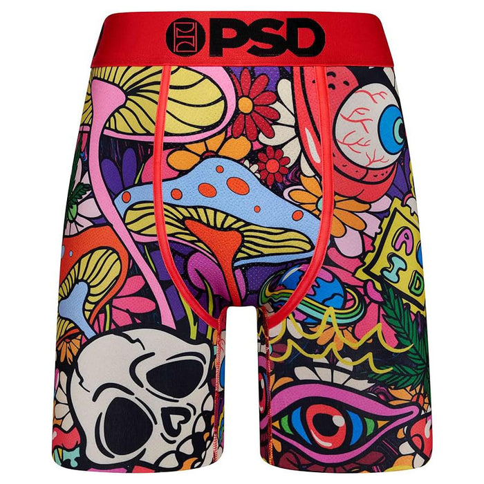 PSD Men's Multicolor Moisture-Wicking Fabric Head Trip Boxer Brief Medium Underwear - 423180031-MUL-M