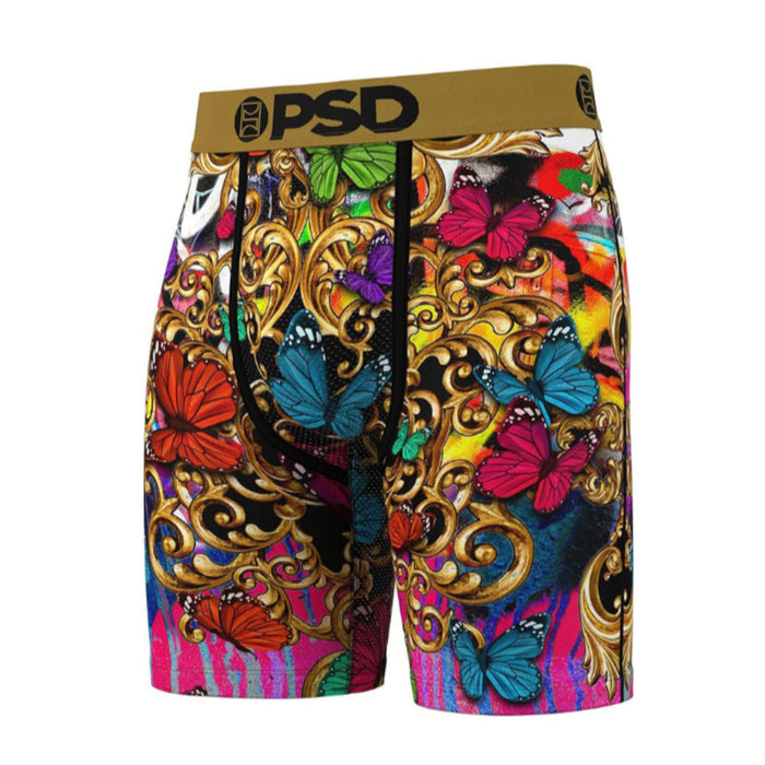 PSD Men's Multicolor Surreal Fly Boxer Briefs Medium Underwear - 324180075-MUL-M