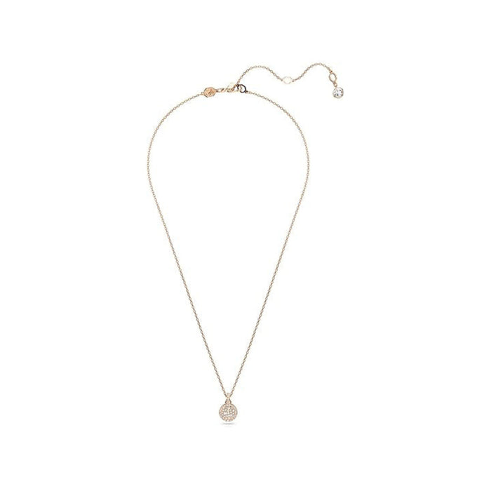 Swarovski Women's Meteor Pendant with Snow Pavé of Clear Round-Cut Crystals in a Rose Gold-Tone Finished Setting Sublima Pendant Necklace - 5683450