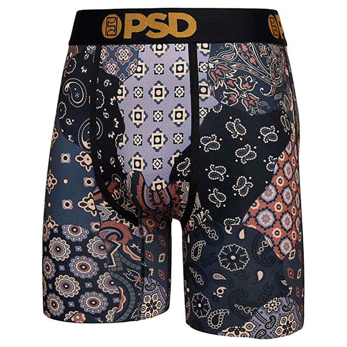 PSD Men's Multi Bandana Coco Moisture-Wicking Fabric Breathable Boxer Briefs Underwear