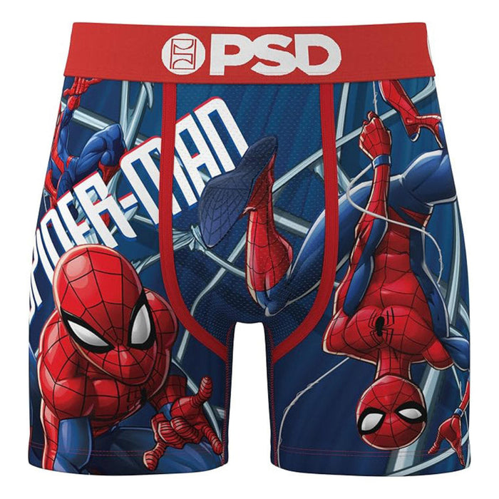 PSD Men's Multicolor Marvel Webbed Up Mid Length Boxer Briefs XX-Large Underwear - 425180125-MUL-XXL