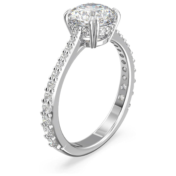 Swarovski Women's Clear Crystals Constella Collection Rhodium Tone Finish Ring - 5649213