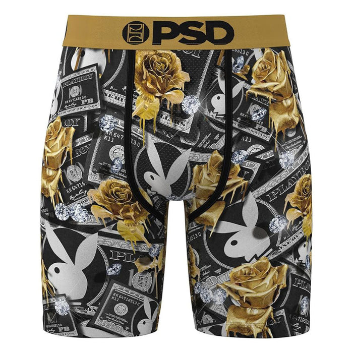 PSD Men's Multicolor Playboy 100 Roses Boxer Briefs XX-Large Underwear - 325180006-MUL-XXL