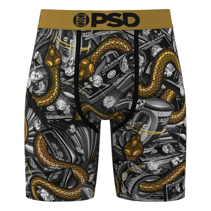 PSD Men's Multicolor Mamba Money 7 Inch Inseam Moisture-Wicking 4-Way Stretch Boxer Briefs Medium Underwear - 424180047-MUL-M