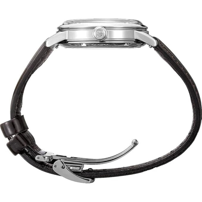 Seiko ‎Men's Red Dial Brown Leather Band Analoge Quartz Watch - SRPE41