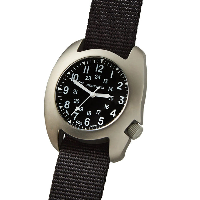 Bertucci D-3T Retroform Epic Men's Black Dial Nylon Band Analog Quartz Watch - 17015