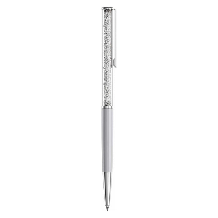 Swarovski Women's White Lacquered Chrome Plated Crystalline Silk Ballpoint Pen - 5709613