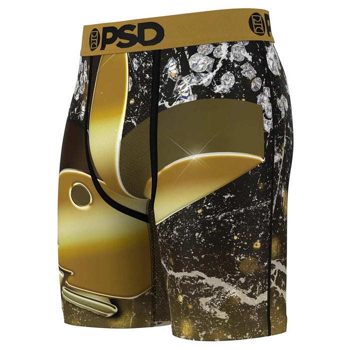 PSD Men's Multicolor Solid Gold Boxer Briefs Large Underwear - 224180101-MUL-L