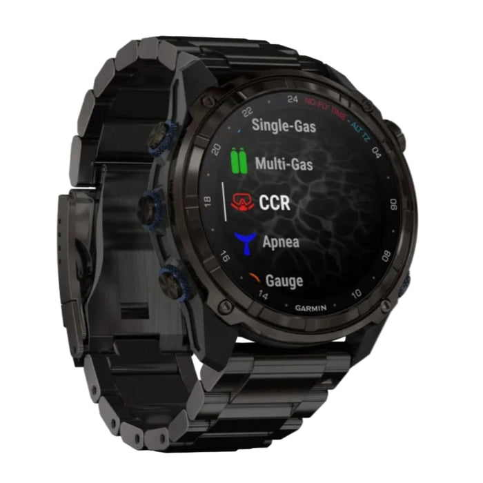 Garmin Unisex Black Descent Mk3i DLC 51mm Titanium Band Air Integration Dive Computer and Multisport GPS Smartwatch - 010-02752-13