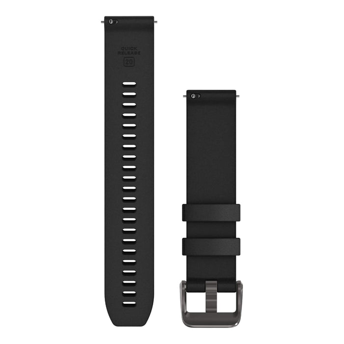 Garmin Unisex Black Silicone With Black Hardware 20MM Quick Release Watch Band - 010-13439-00