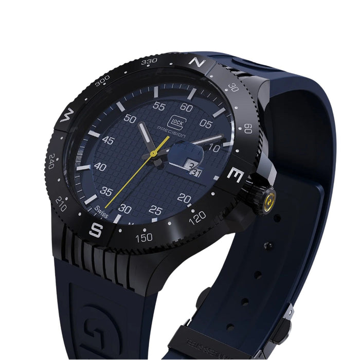 Glock Unisex Blue Dial Silicone Rubber Band Swiss Quartz Watch - GW-15-2-22