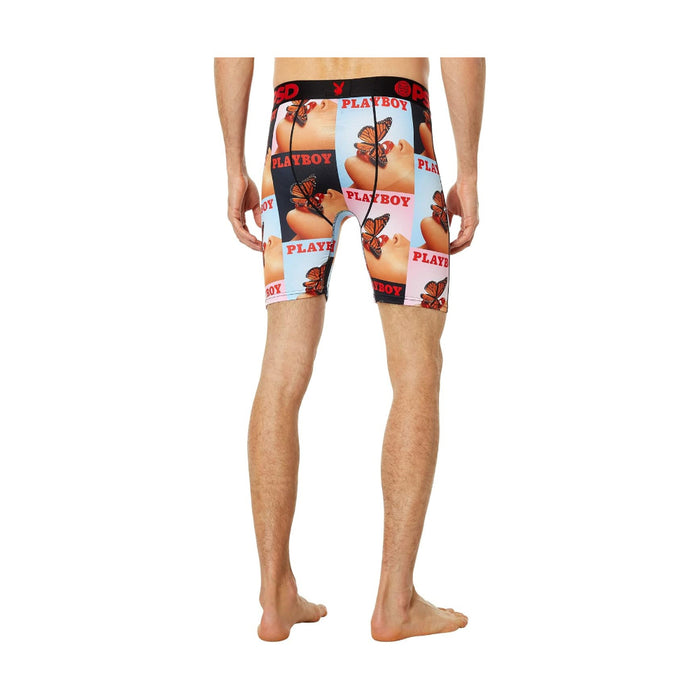 PSD Men's Multicolor Playboy Butterflies Boxer Briefs Large Underwear - 123180024-MUL-L